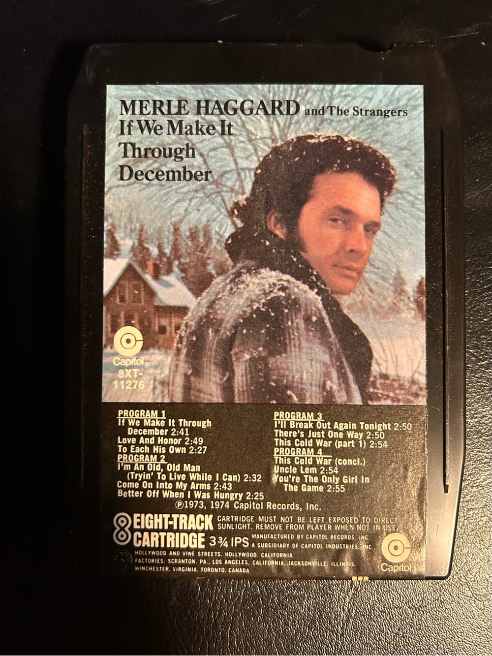 Merle Haggard If We Make It Through December Home 8 track